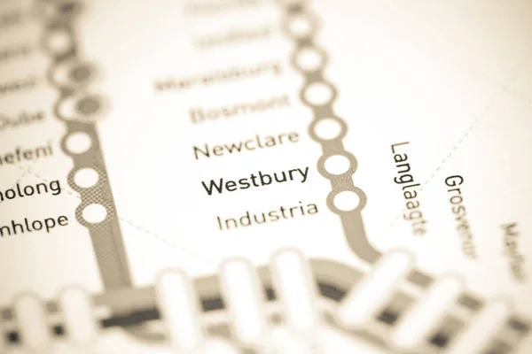 Westbury Station. Johannesburg Metro map.