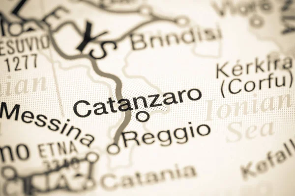 Catanzaro. Italy on a map — 스톡 사진