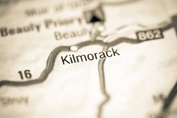 Kilmorack. Wielka Brytania na mapie — Zdjęcie stockowe