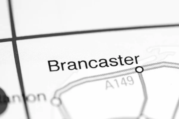 Brancaster. Verenigd Koninkrijk op een kaart — Stockfoto