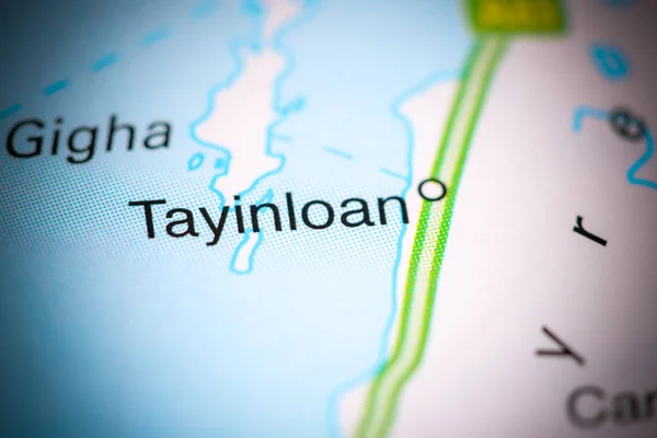 Tayinloan. Reino Unido sobre um mapa — Fotografia de Stock