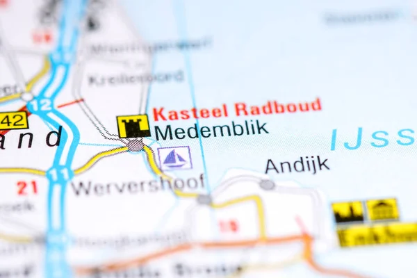 Medemblik. Nederland op een kaart — Stockfoto