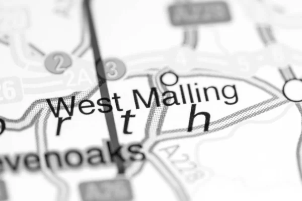 West Malling. Reino Unido en un mapa —  Fotos de Stock