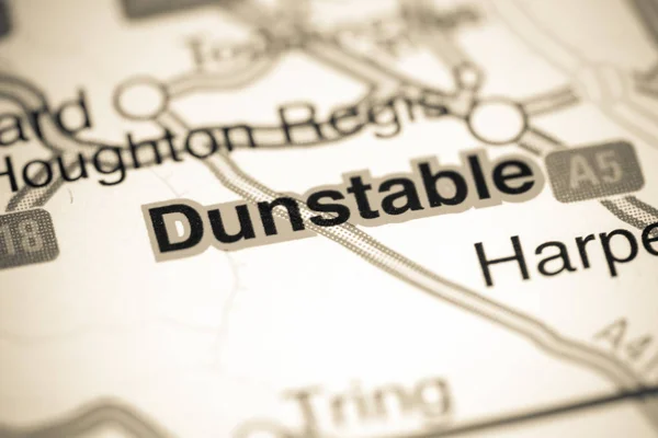 Dunstable. Reino Unido sobre um mapa — Fotografia de Stock