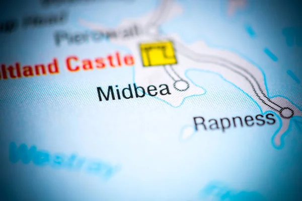 Midbea. Royaume-Uni sur une carte — Photo