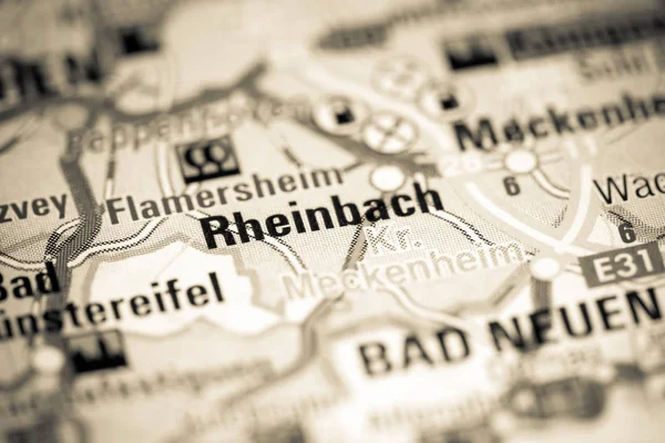 Rheinbach. Alemania en un mapa — Foto de Stock