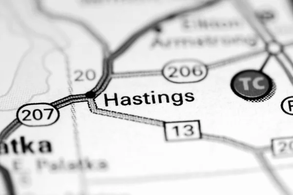 Hastings. Florida. USA on a map — 스톡 사진
