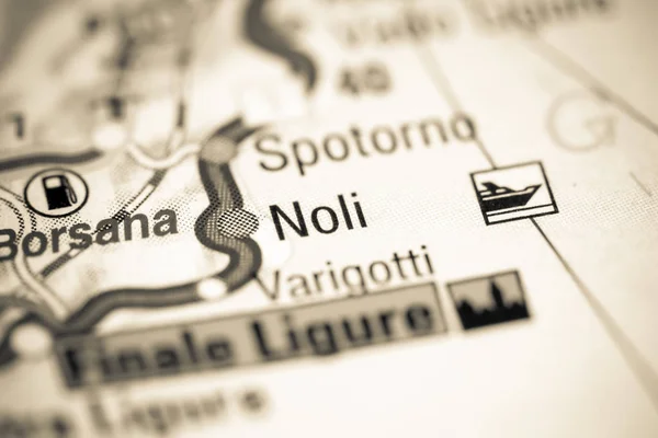 Νόλι. Η Ιταλία στο χάρτη — Φωτογραφία Αρχείου