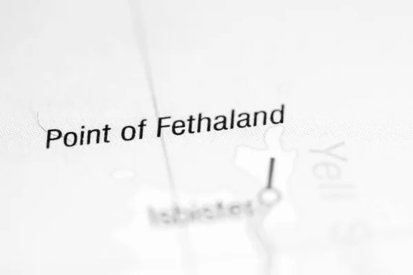 Punto di Fethaland. Regno Unito su una mappa — Foto Stock