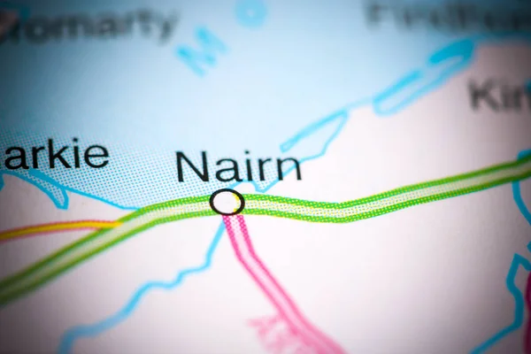 Jestem Nairn. Wielka Brytania na mapie — Zdjęcie stockowe
