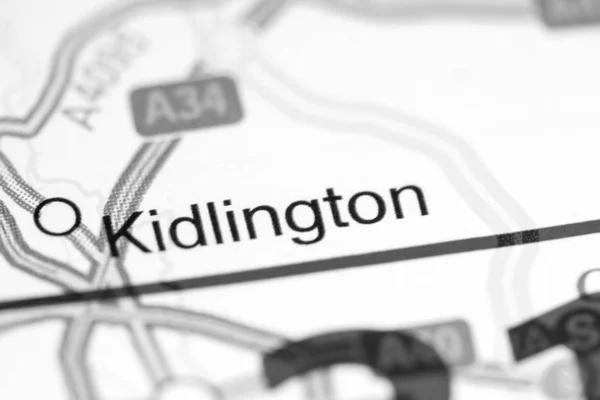 Кідлінгтон. Велика Британія на карті — стокове фото