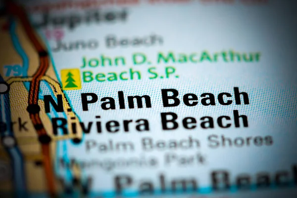 North Palm Beach. Florida. EEUU en un mapa — Foto de Stock