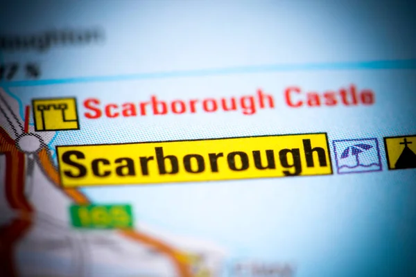 Scarborough. United Kingdom on a map — 스톡 사진