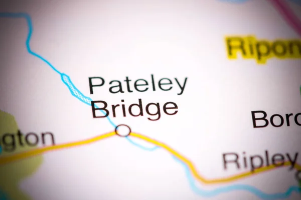 パテリー・ブリッジ地図上のイギリス — ストック写真