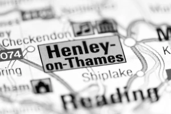 ヘンリー・オン・テムズ。地図上のイギリス — ストック写真