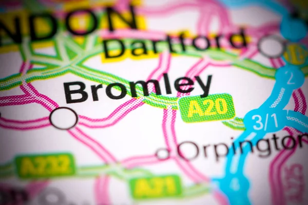 Bromley. United Kingdom on a map — 스톡 사진