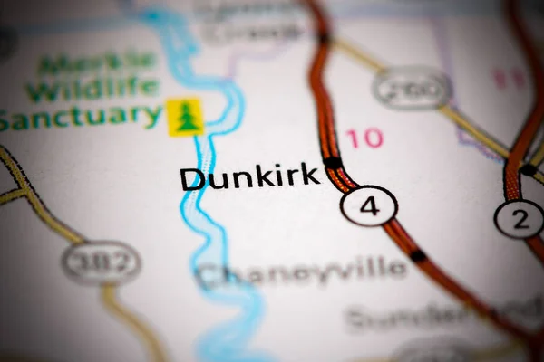 Dunkirk. Maryland. USA on a map — Stock Photo, Image