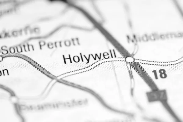 ハリウェル地図上のイギリス — ストック写真
