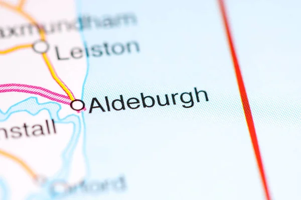 Альдебург. Велика Британія на карті — стокове фото