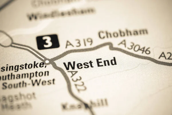 West End. Britania Raya pada peta — Stok Foto