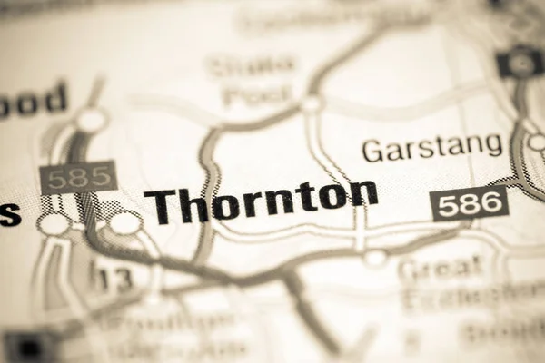 ソーントン地図上のイギリス — ストック写真