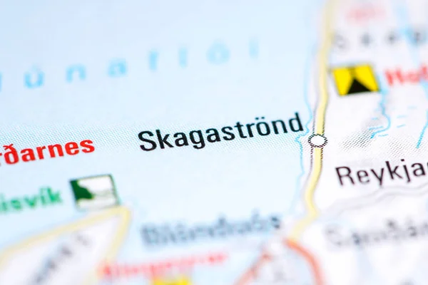 Skagastrond. Islandia en un mapa — Foto de Stock