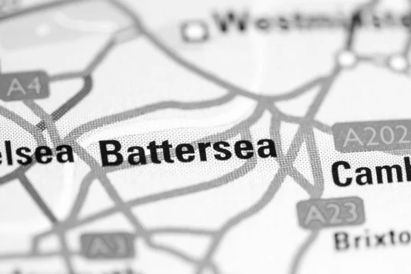 Battersea. United Kingdom on a map — 스톡 사진