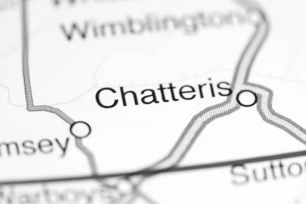 Чаттеріс. Велика Британія на карті — стокове фото