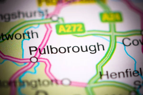 Pulborough. Reino Unido en un mapa —  Fotos de Stock