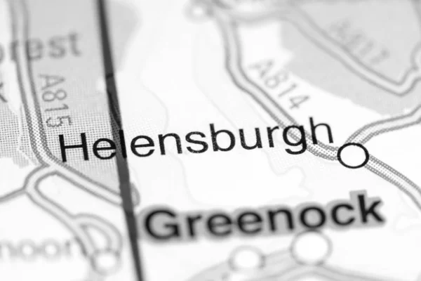 ヘレンスバーグ地図上のイギリス — ストック写真