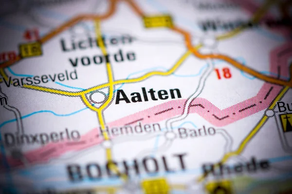 Aalten. Países Bajos en un mapa — Foto de Stock