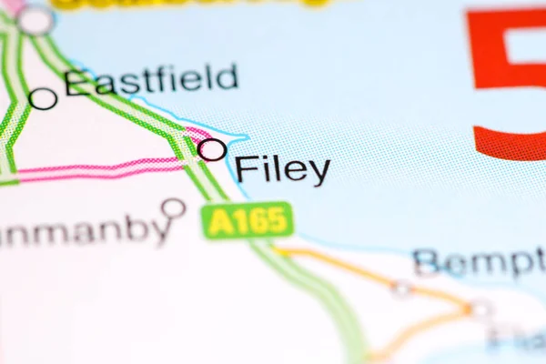 フィリー地図上のイギリス — ストック写真