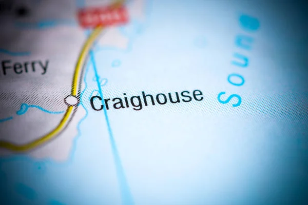 Craighouse. United Kingdom on a map — 스톡 사진