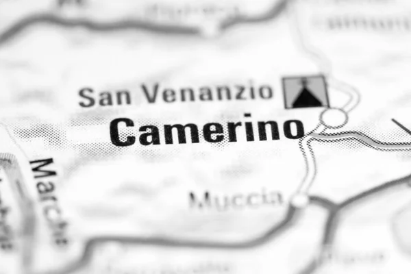 Καμερίνο. Η Ιταλία στο χάρτη — Φωτογραφία Αρχείου