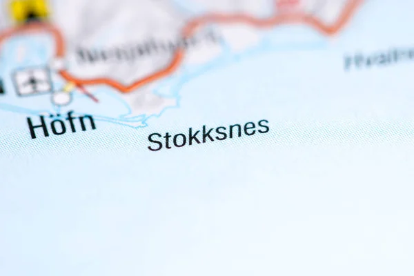Stokksnes. Islandia en un mapa — Foto de Stock