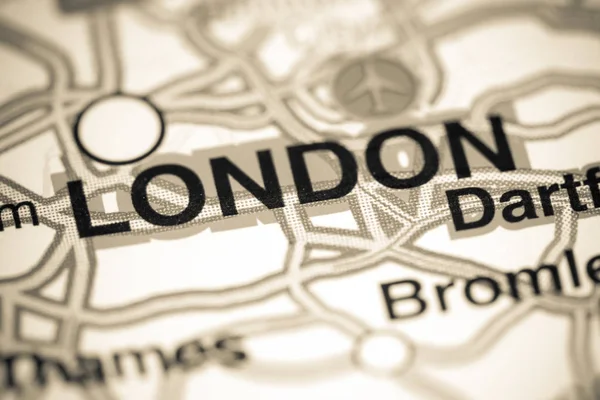 Londres. Reino Unido en un mapa — Foto de Stock