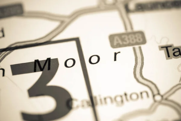 モーア地図上のイギリス — ストック写真