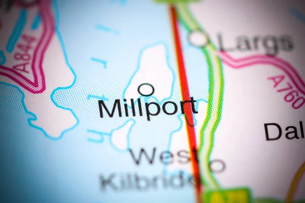 Millport. Regno Unito su una mappa — Foto Stock