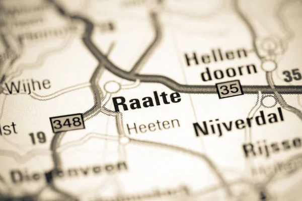 Raalte. Países Baixos sobre um mapa — Fotografia de Stock