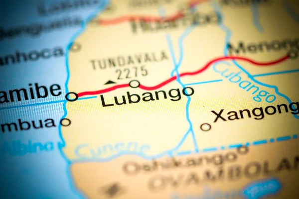 Lubango. África en un mapa — Foto de Stock
