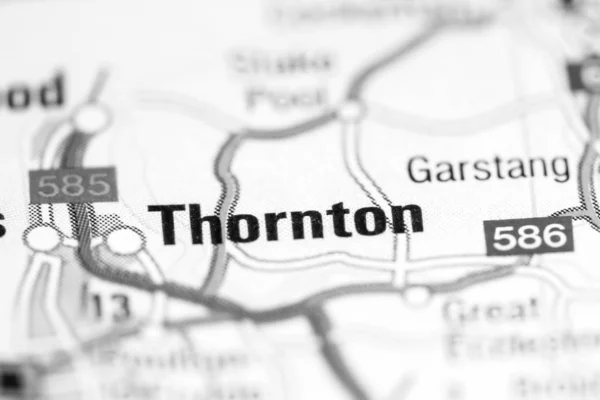 ソーントン地図上のイギリス — ストック写真
