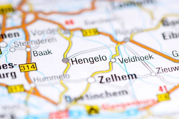 Hengelo. Países Bajos en un mapa —  Fotos de Stock