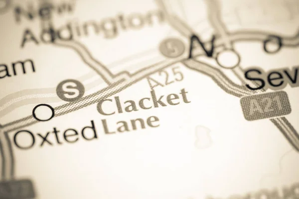 クラケットレーン地図上のイギリス — ストック写真