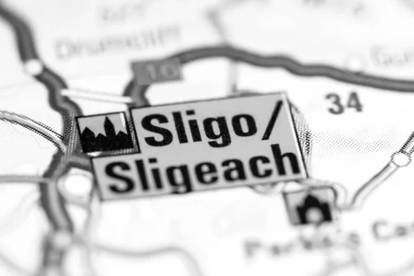 Sligo. United Kingdom on a map — 스톡 사진