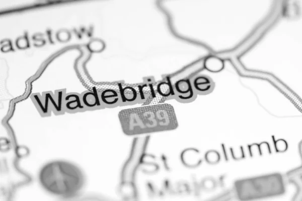 Wadebridge. Reino Unido sobre um mapa — Fotografia de Stock