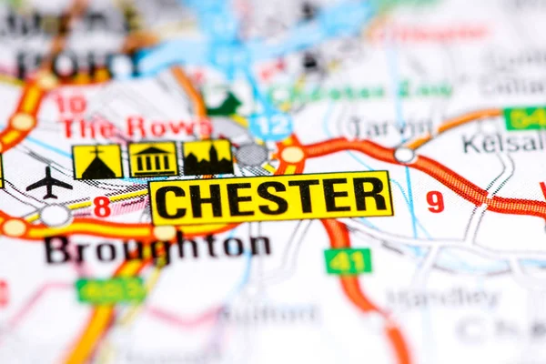 Chester. United Kingdom on a map — 스톡 사진