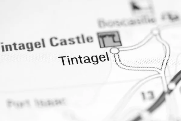 Tintagel. United Kingdom on a map — 스톡 사진