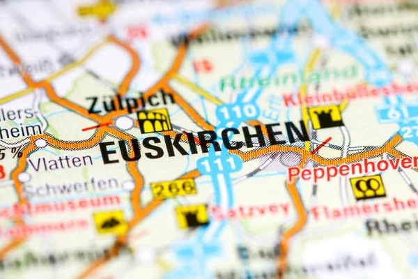 Euskirchen. Germany on a map — 스톡 사진