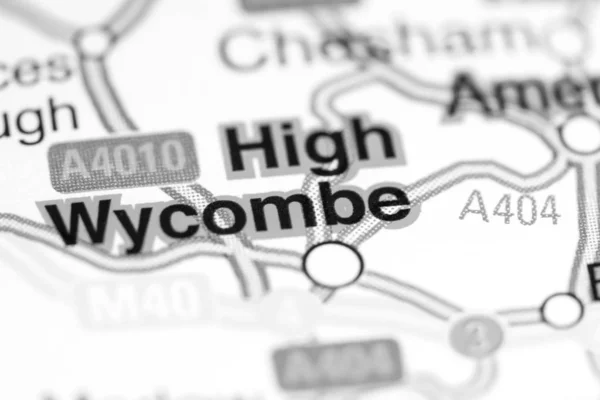 High Wycombe. United Kingdom on a map — Stock Photo, Image