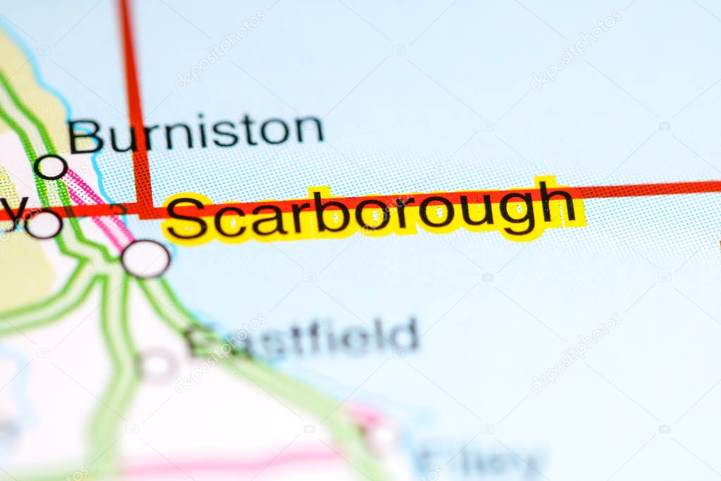 Scarborough. United Kingdom on a map